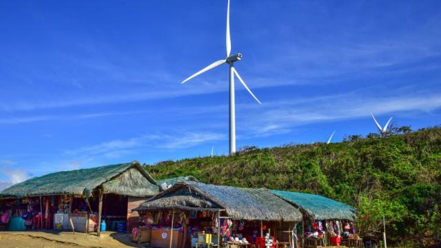 Wind farm in the Philippines. Photo credit: Asian Development Bank.