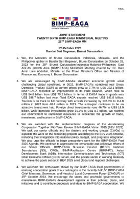 JS 26th MM BIMP-EAGA screen shot.